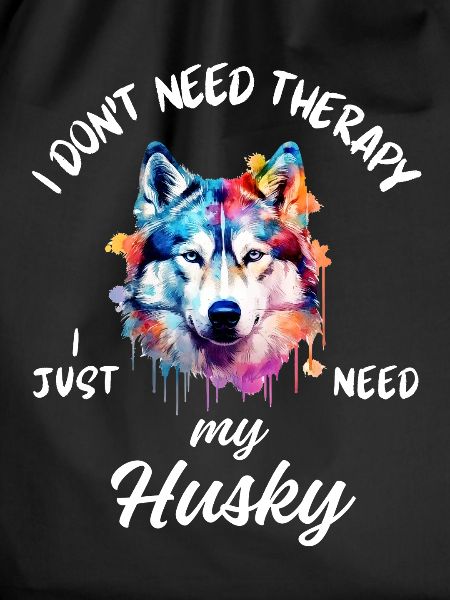 Lebendiger sibirischer Husky-Splash