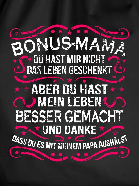 Bonus Mama Stiefmutter Geschenk Beste Stiefmama