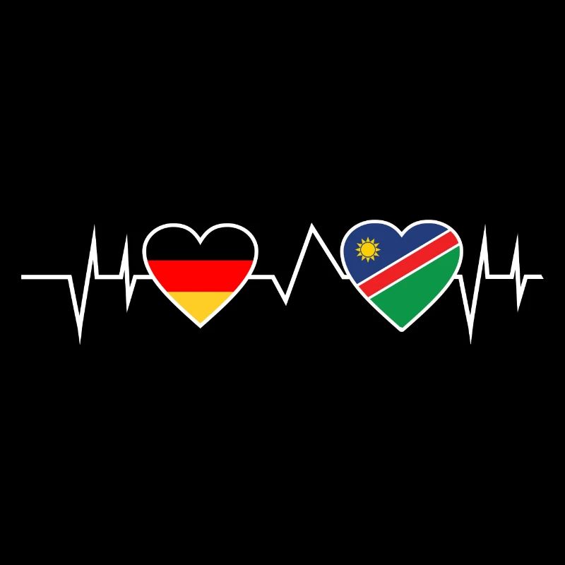Germany Namibia Heartbeat Gift