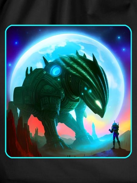 Astronaut and Alien Machine