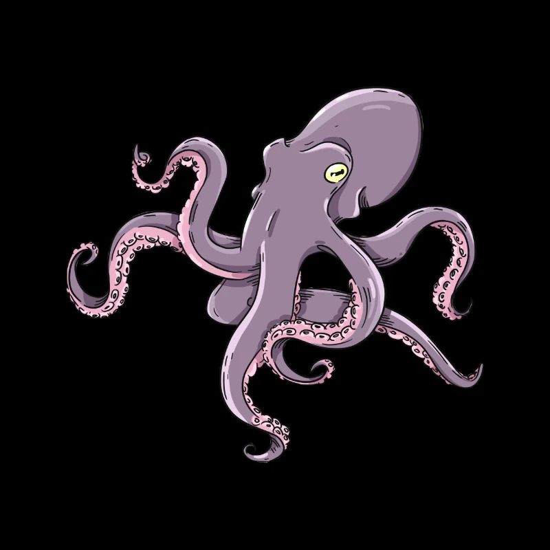 Pieuvre mer et lac pêcheur pêcheur conception