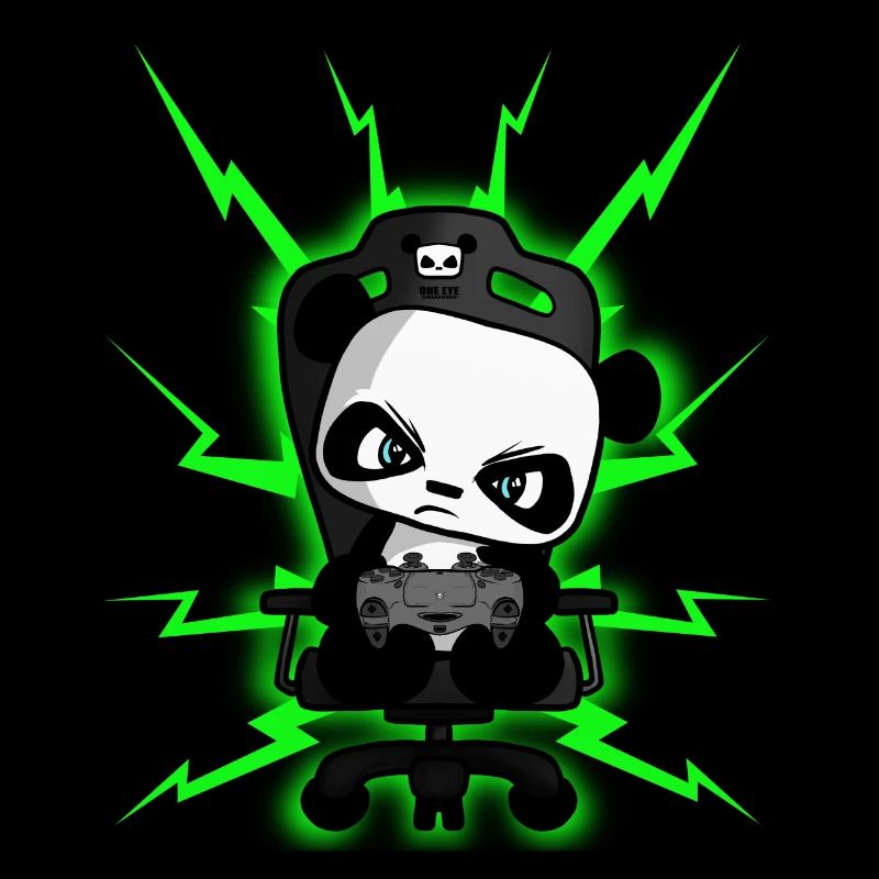Mignon Gaming Panda, PEW PEW, Nerd, Gamer, Gaming