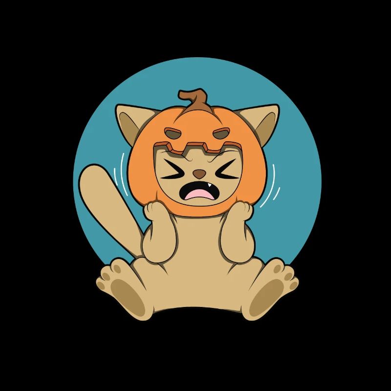PUMPKIN CAT Halloween Apokalypse Horror Süß