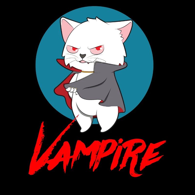 VAMPIRE CAT Halloween Vampir Horror Monster