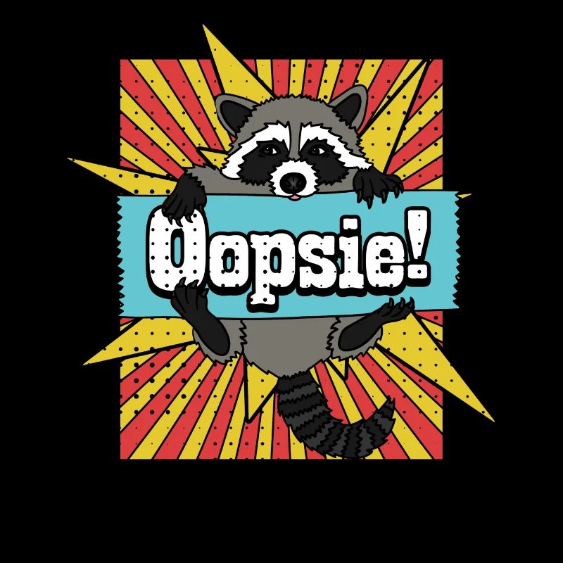 Raton laveur Oopsie Mignon Racoon Cadeau