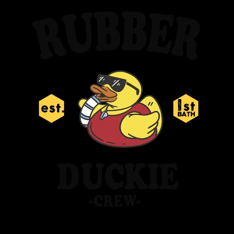 Gummiente Yellow Duckie Crew Bath Ducks Duckling
