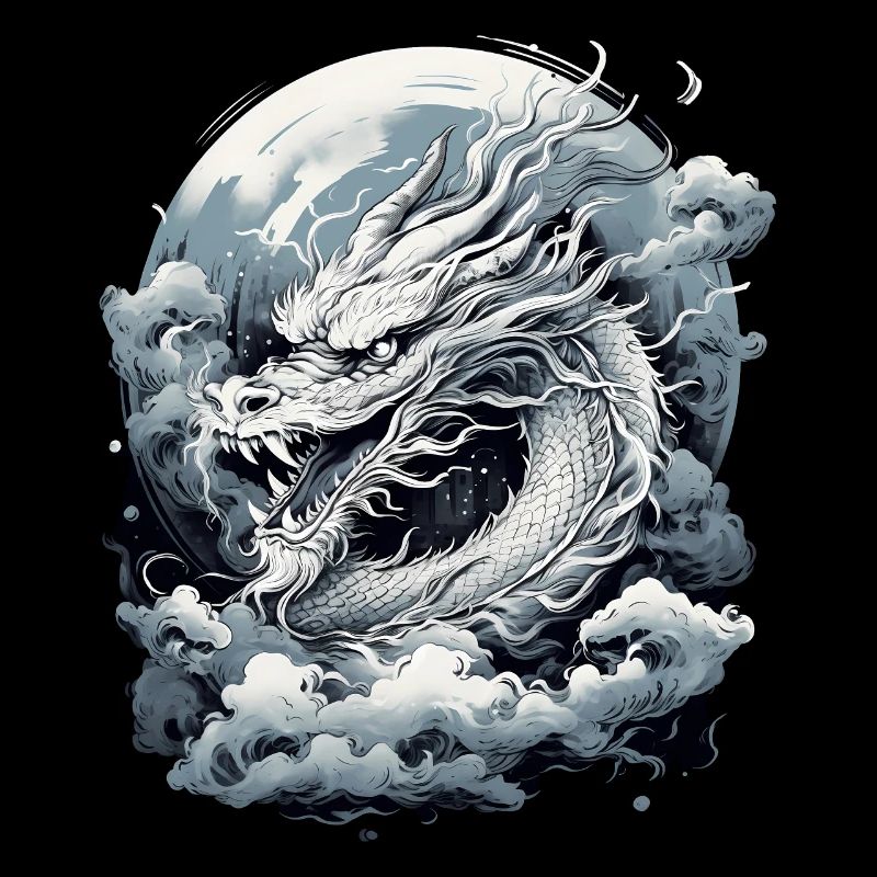 Dragon mythe du clair de lune