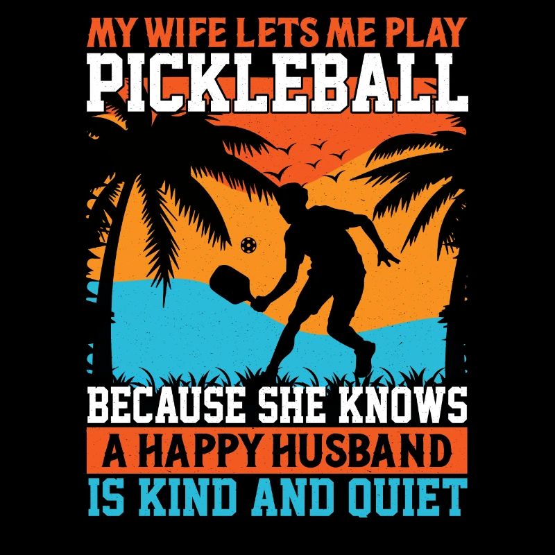 Pickleball-spieler-ehemann Liebt