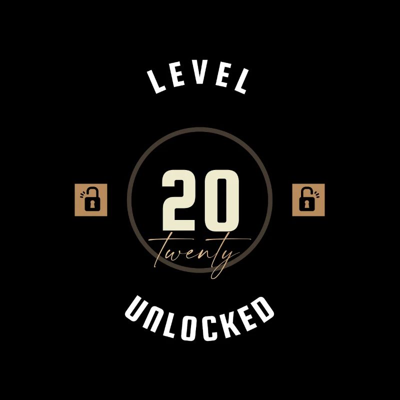 20. Geburtstag Level twenty unlocked, Geschenk