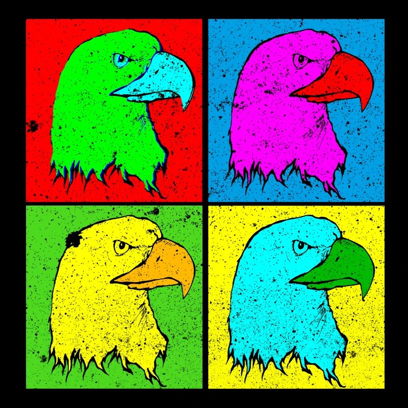 Eagle Eagle Head Four Colors Tshirt