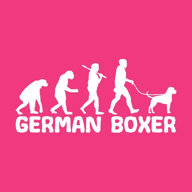 Deutsche Boxer Hundebesitzer Gassi Evolution