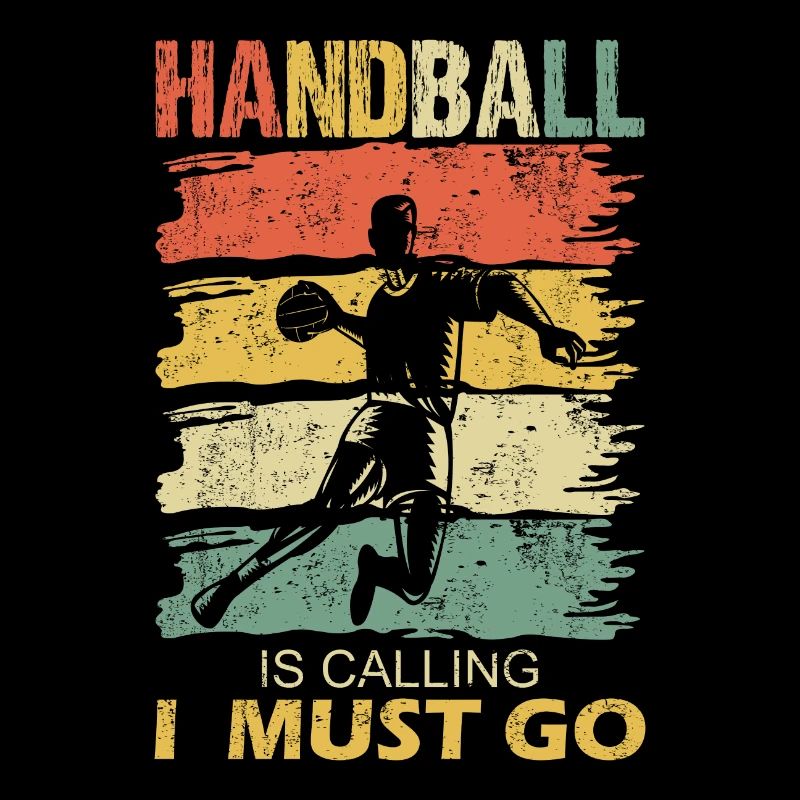 Handball circuit runners calling saying funny retro