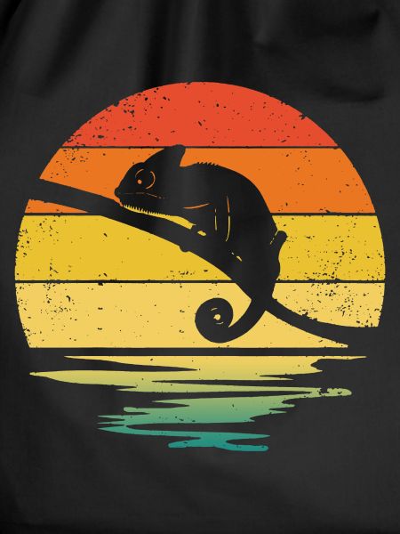 Chameleon Retro Graphic