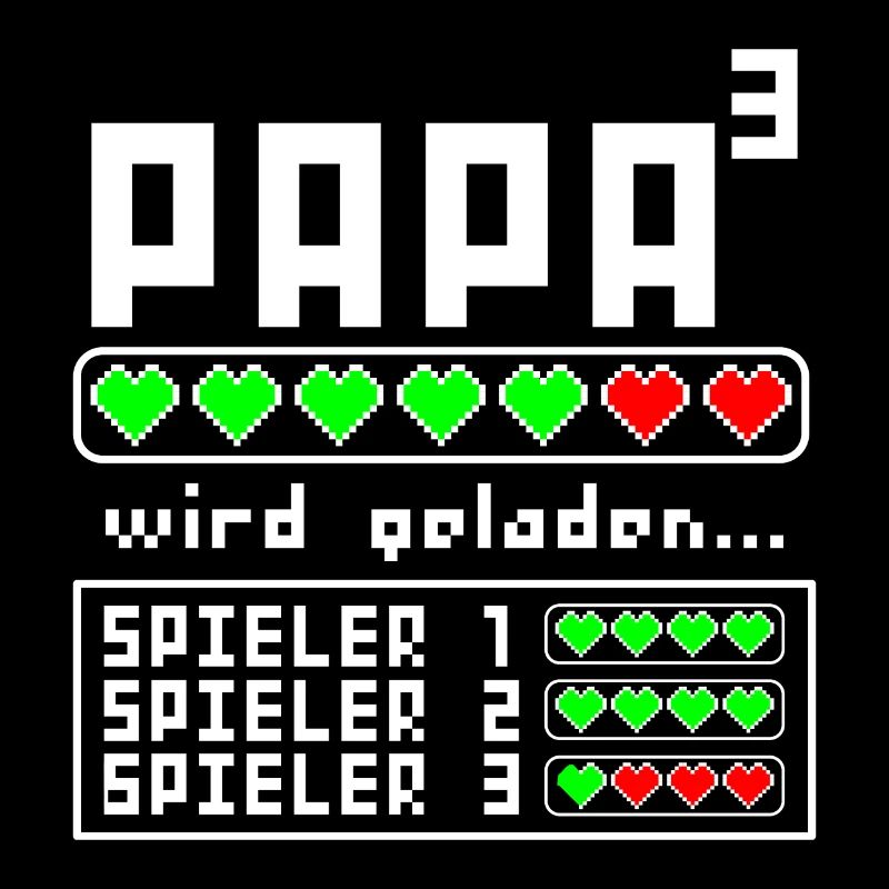 Vater Papa 3 drei drittes Kind Kinder Kindern