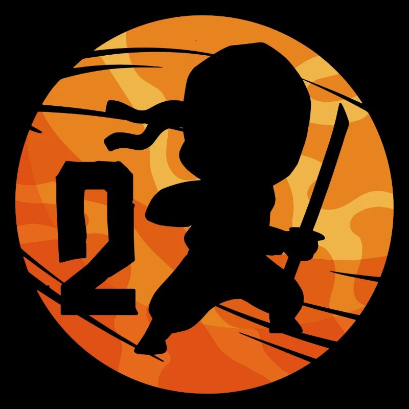 Ninja Fighter 2ème anniversaire Garçon 2 ans