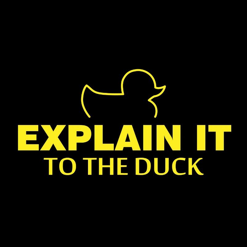 Explain it to the duck Nerd Programmierer Geschenk