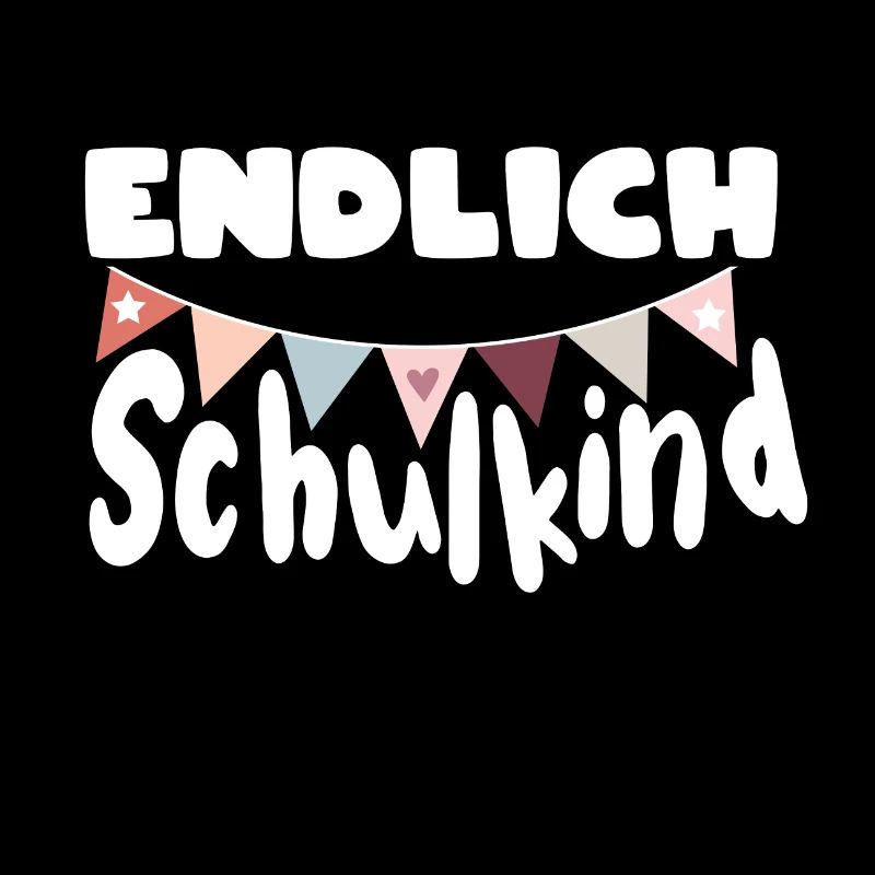 Endlich Schulkind Einschulung Erstklässler Mädchen