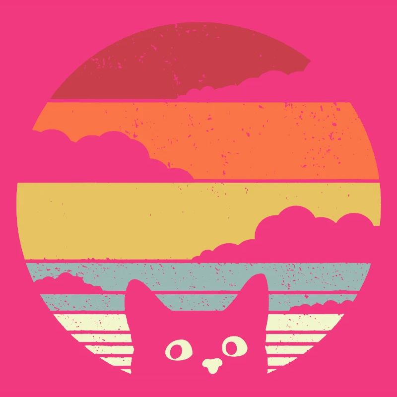 Graphique drôle de chat