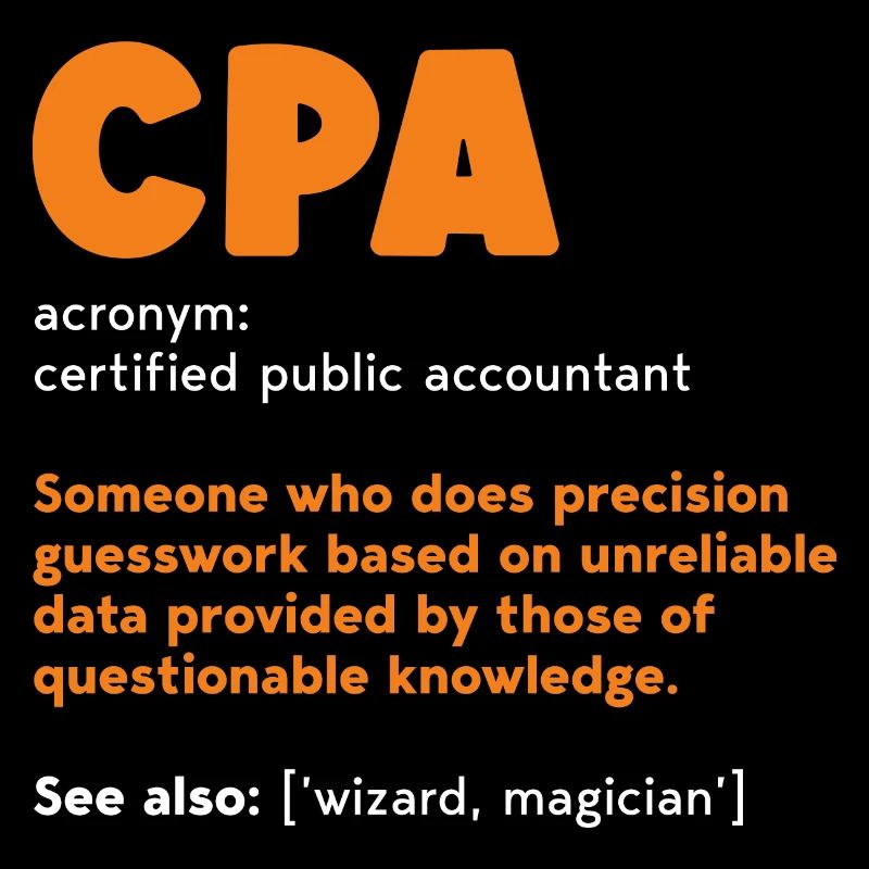 Cpa Definition - Accountant Funny Gift