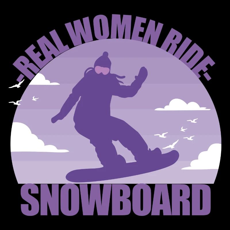 Snowboard Snowboarderin Mädchen Skiurlaub Geschenk