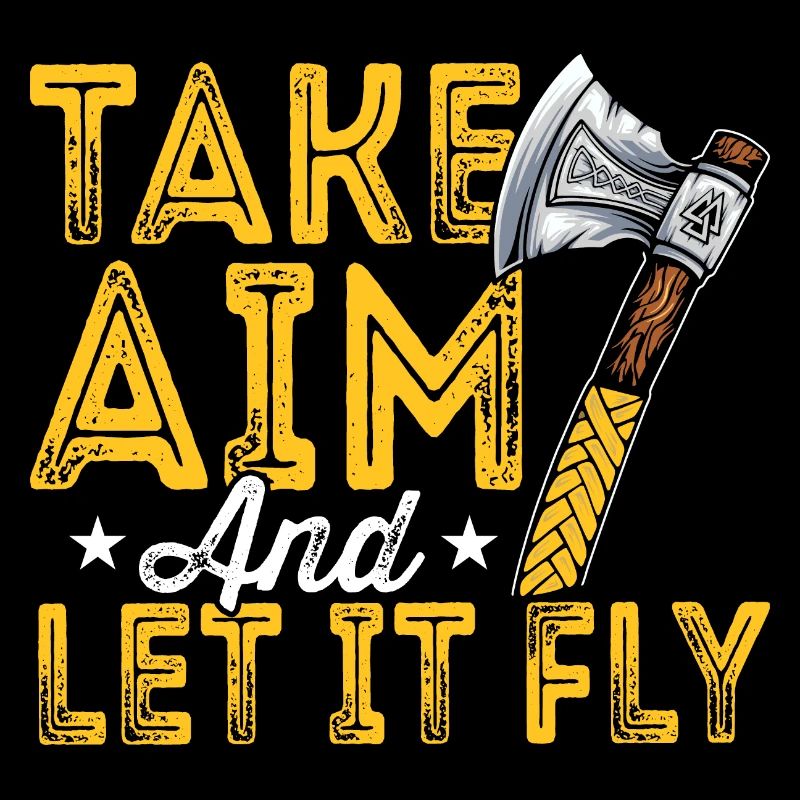 Aim Axe Throwing Lover Expert Axe Thrower Sport