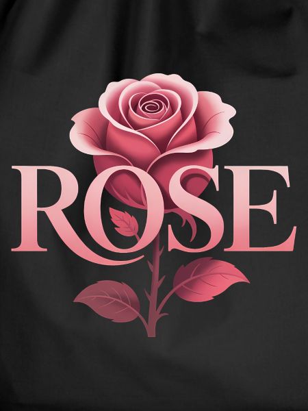 Rose - Cooles botanisches Logo