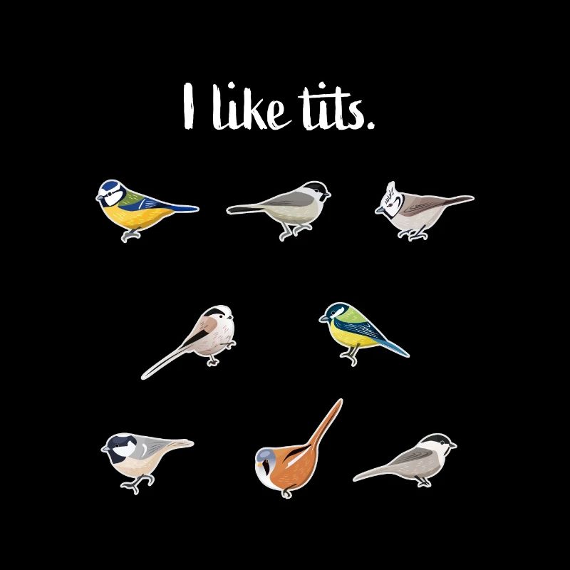 Blue Tit Great tit & more birds funny birding gift