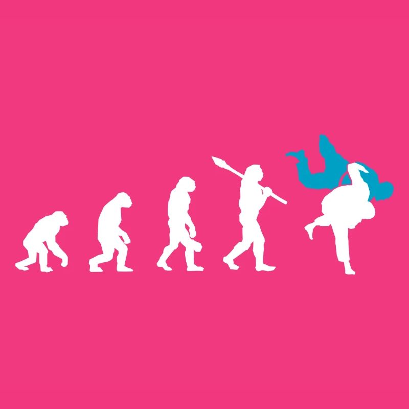 Judo Evolution cooles Judoka Retro Geschenk