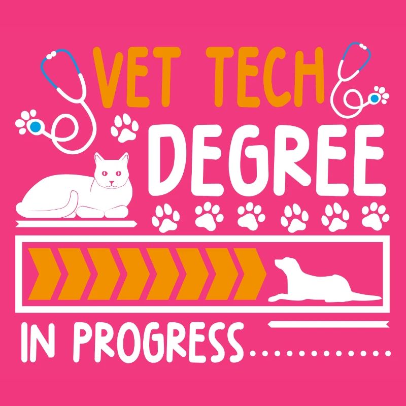 Vet Tech Degree In Progress Funny Veterinary