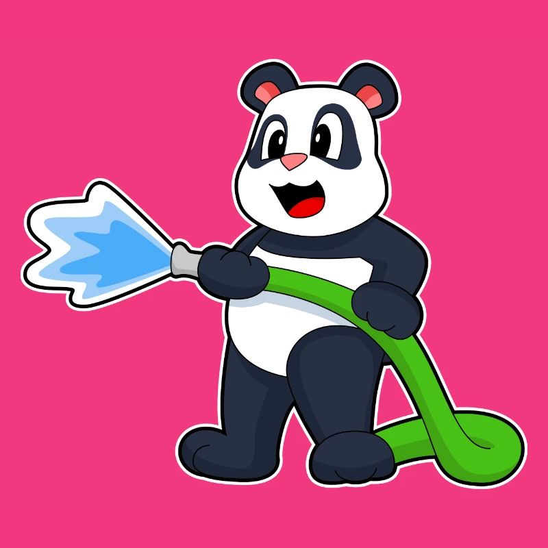 Panda Firefighter Fire Hose