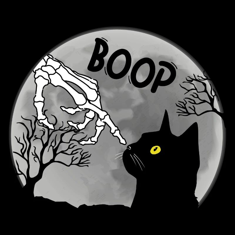 Boop Skeleton Cat Halloween