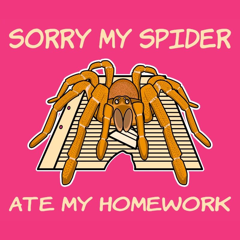Mon araignée a mangé mes devoirs