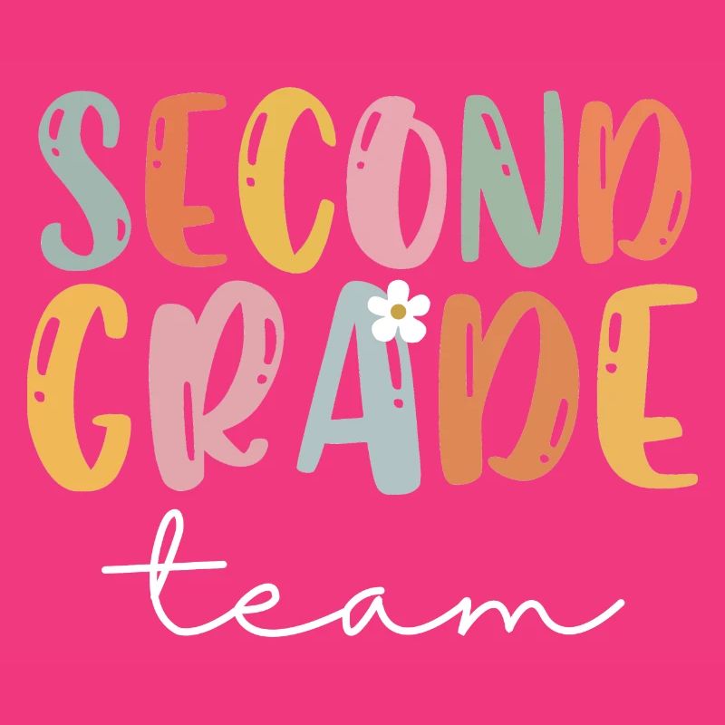 Team Second Grade 2nd Grade School Teacher Gift
