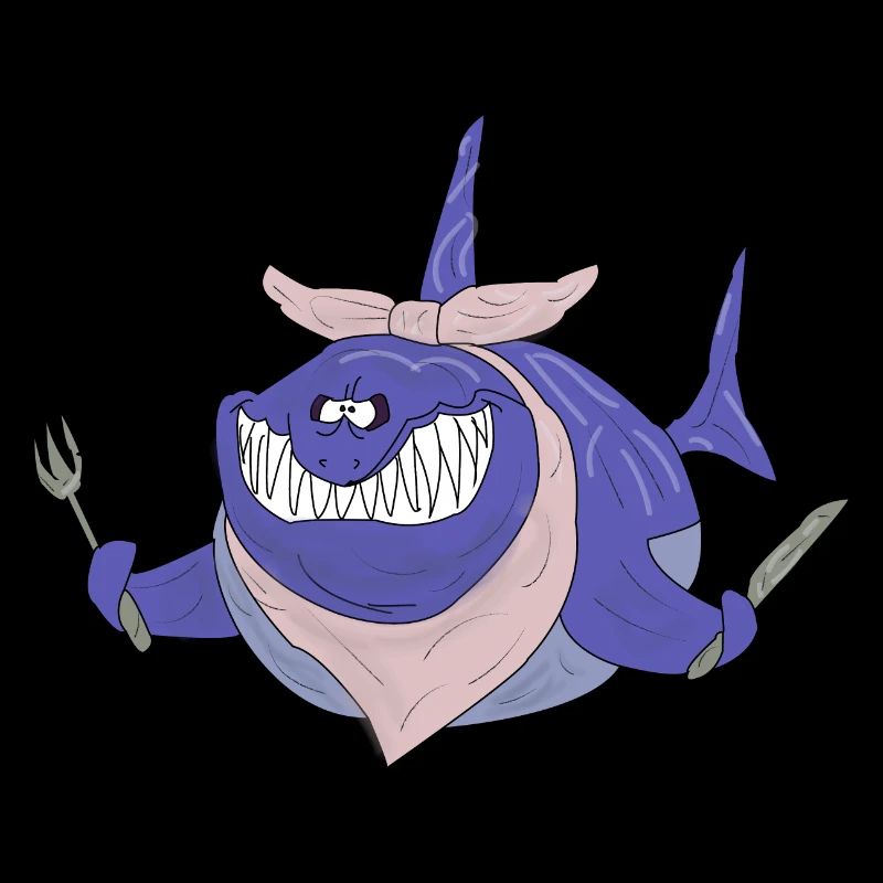 Very hungry shark