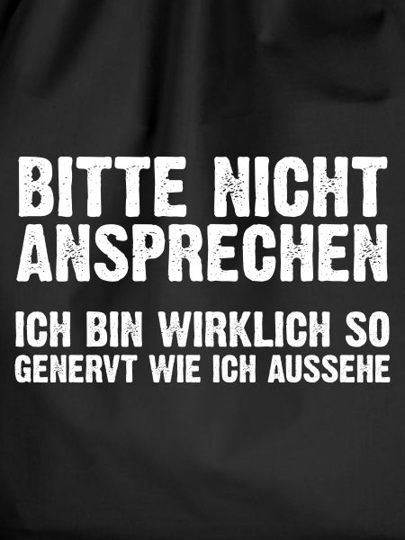 Bitte Nicht Ansprechen