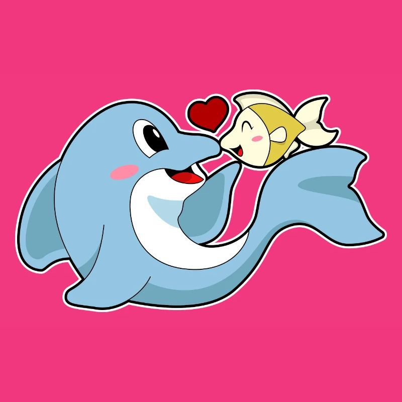 Dauphin Love Fish