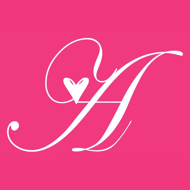 Monogramm A Herz Ranke