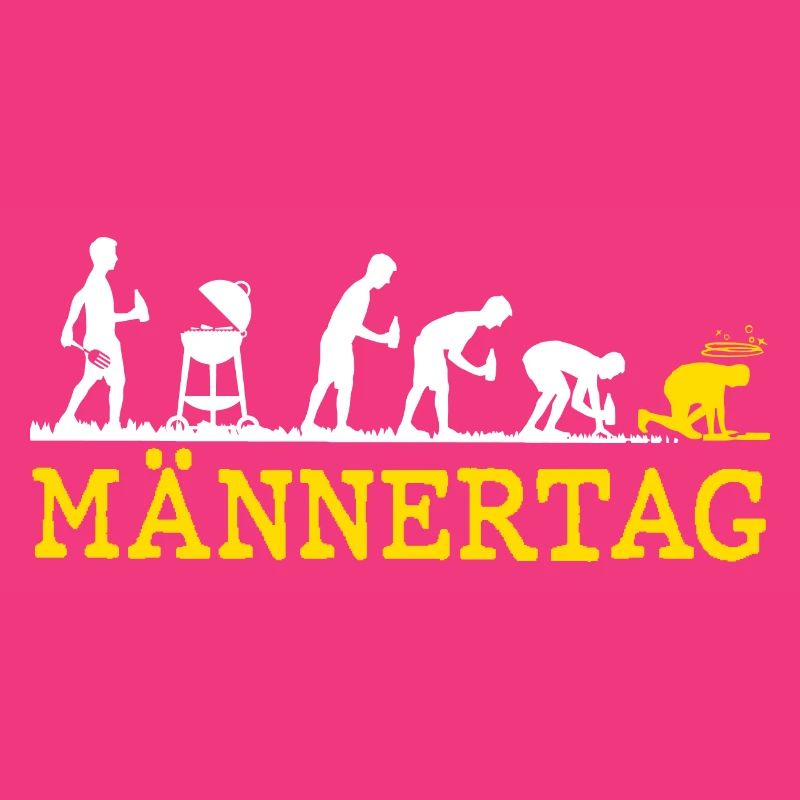 Männertag Evolution Herrentag Bier Grillabend