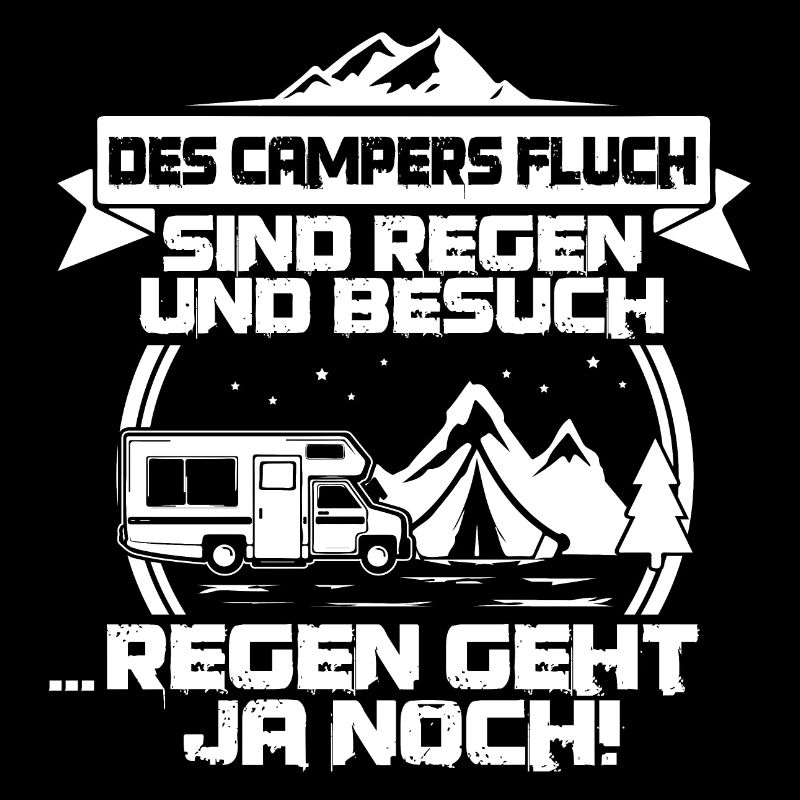 Camper Regen Besuch - cooles Campingshirt, Camper
