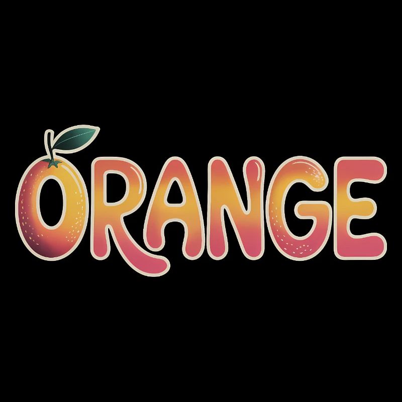 Orange - Cooles Cartoon-Logo