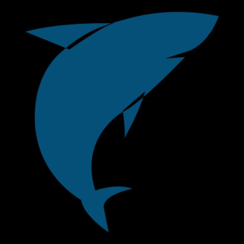 Illustration de requin cool pour tous les designs minimaux