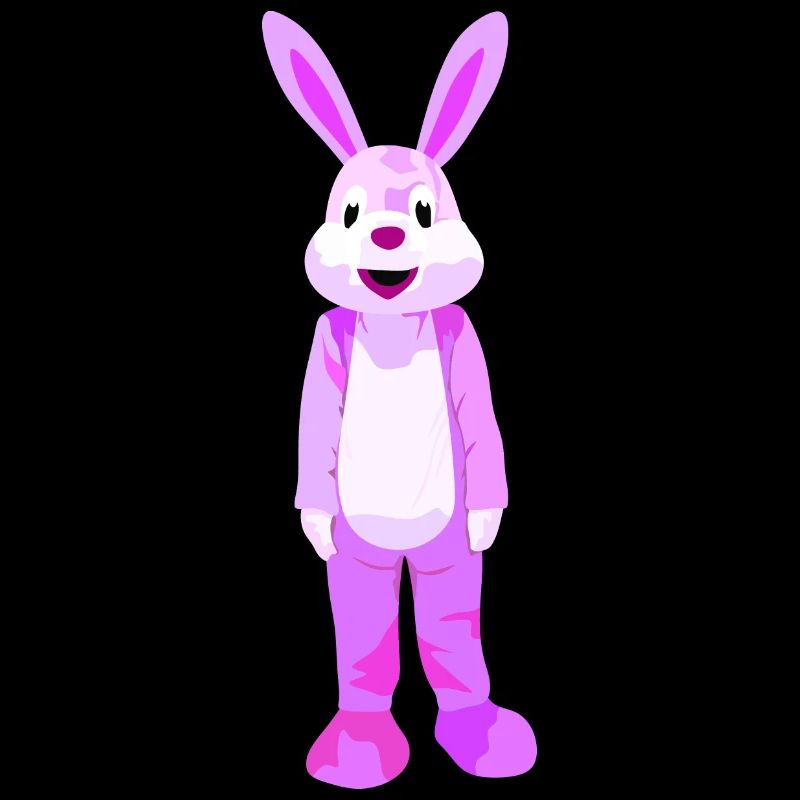Le lapin rose de Pâques
