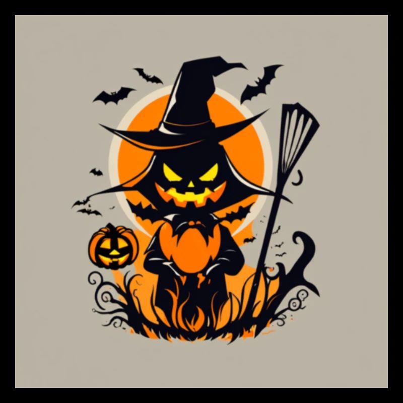 Halloween Pumpkin Witch