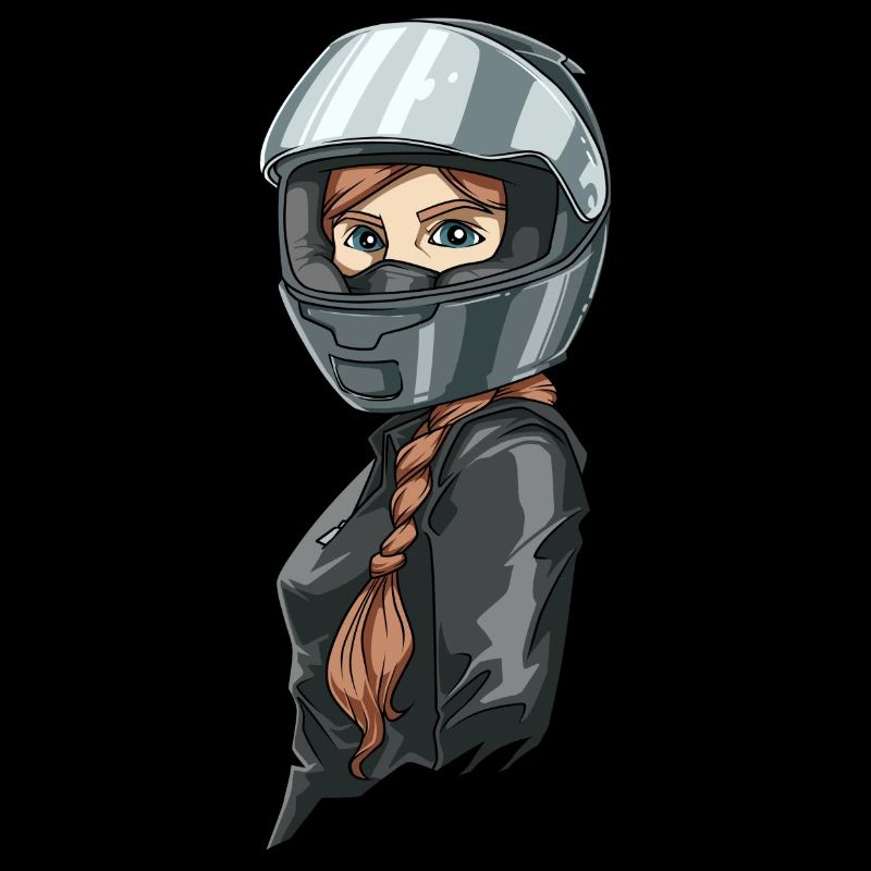 Lady Biker for a motorcyclist Biker