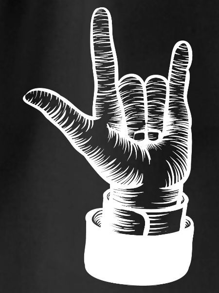 Hand Drawn Three Fingers