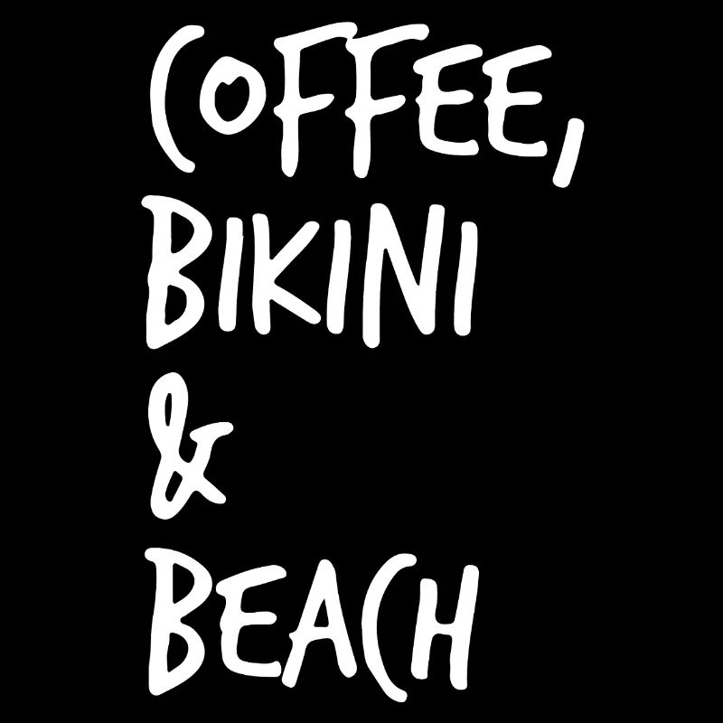 Café, bikini et plage