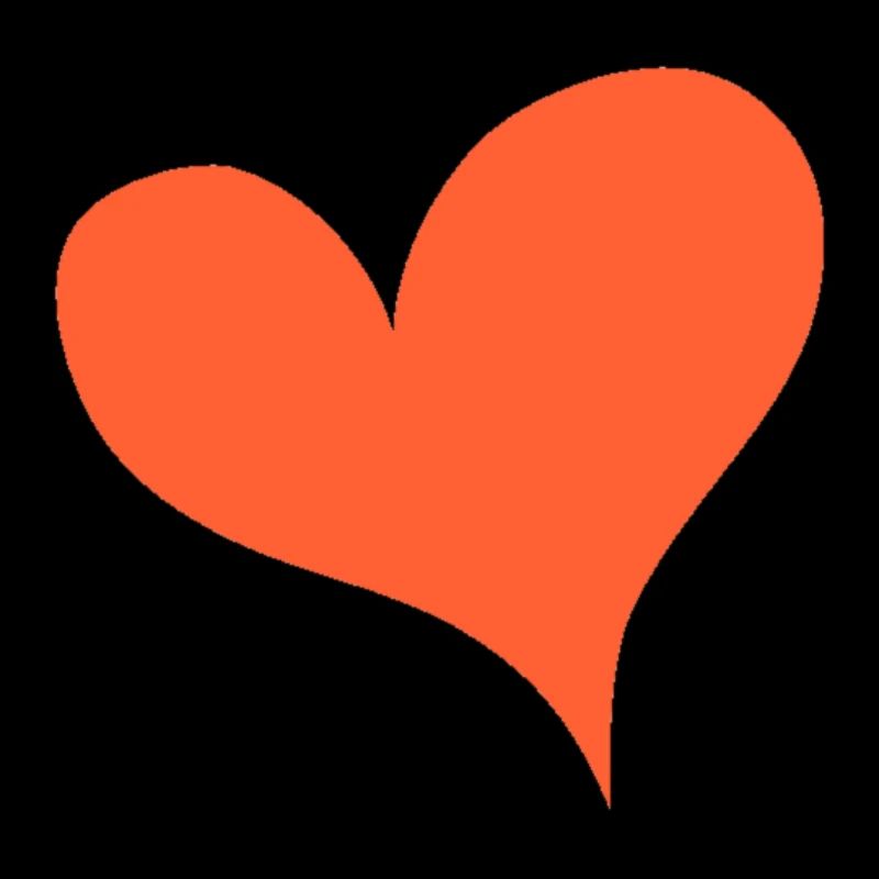 Herz Orange Geschenkidee