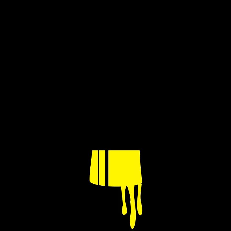 dripping paint brush