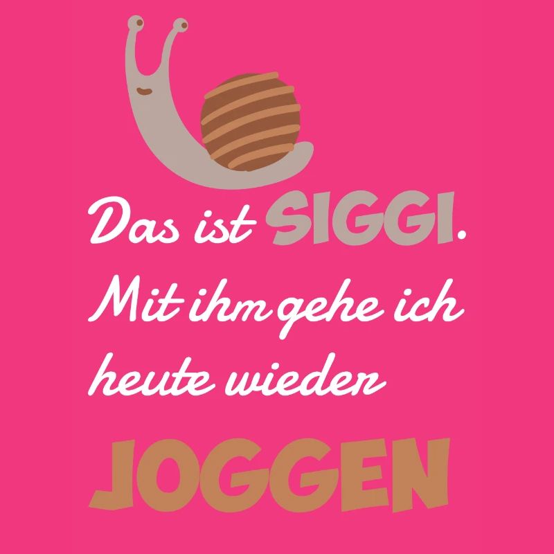 Ich gehe heute mit einer Schnecke joggen Geschenk
