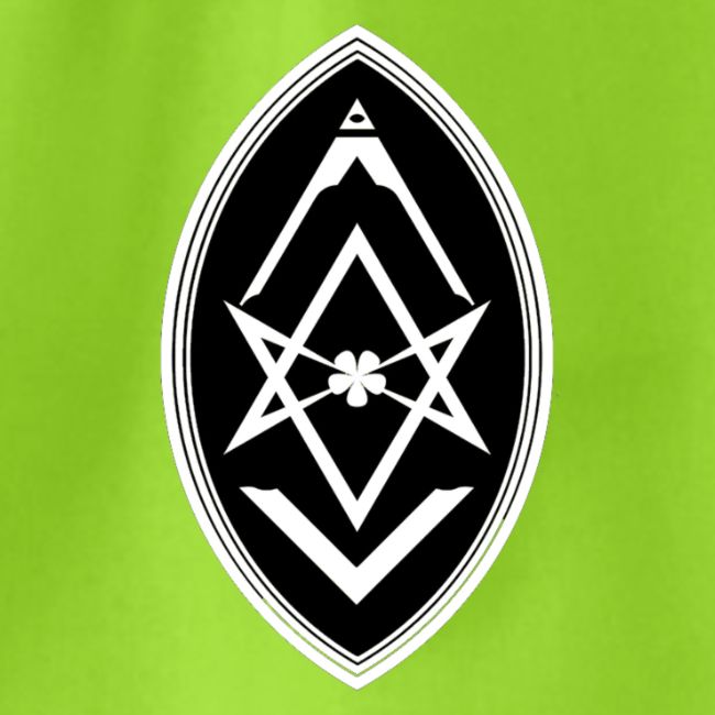 thelema masonry lamen Black White